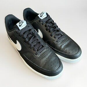Nike Men's Court Vision Low Next Nature Size 11.5 Black White DH2987-001 EUC